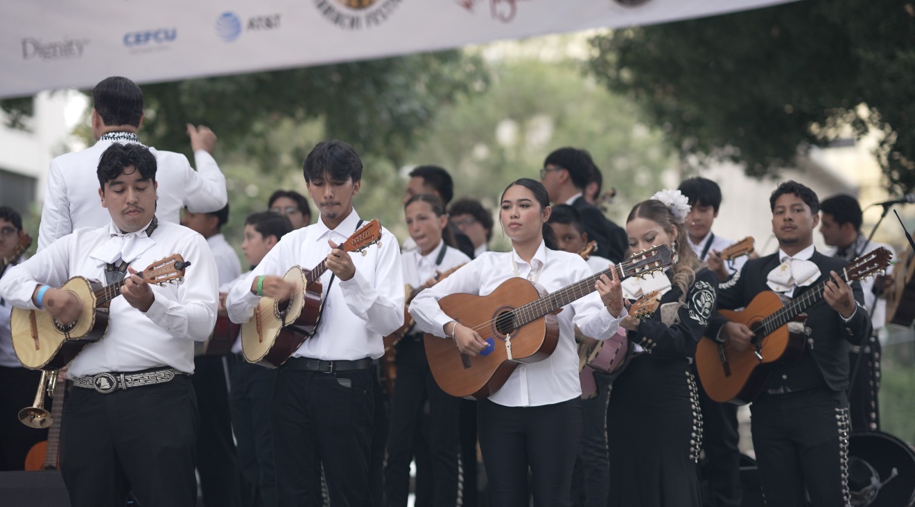 Mariachi musicians performing