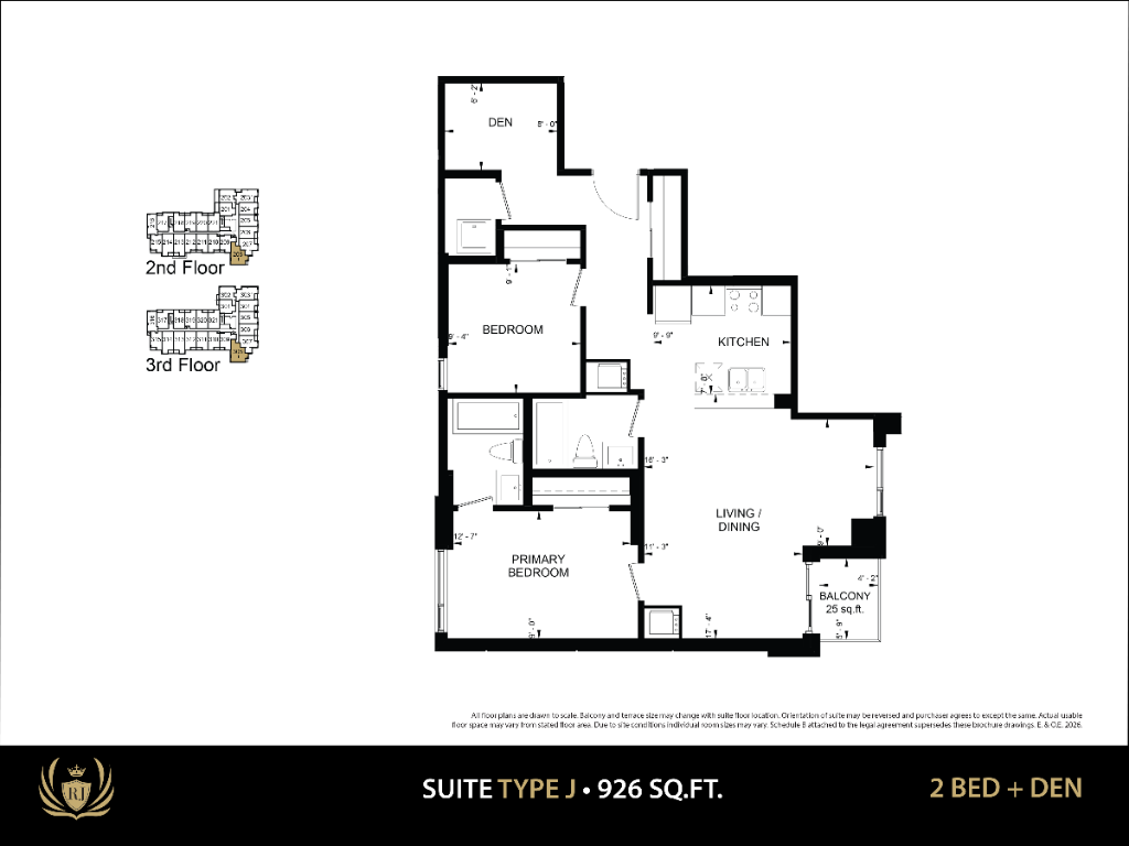 Two Bedroom + Den