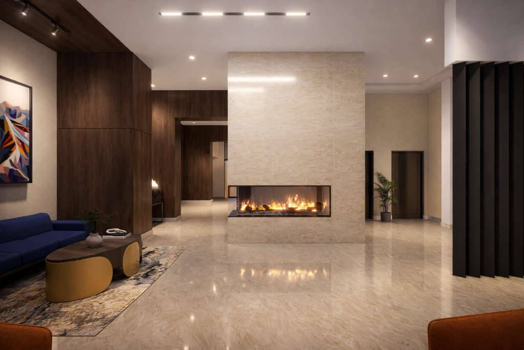 Lobby Fireplace