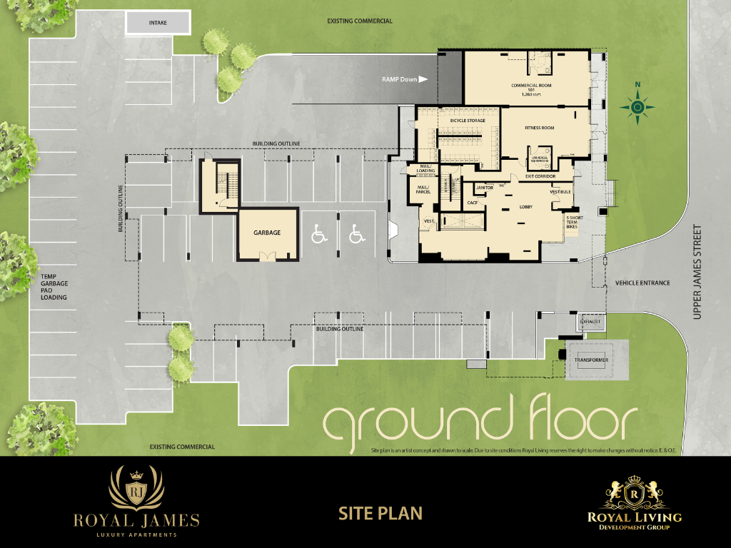 Royal James Site Plan – Ground Floor