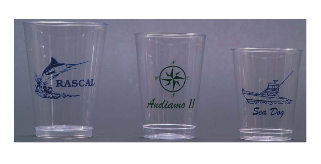 Clear Disposable / Reusable Printed Cups