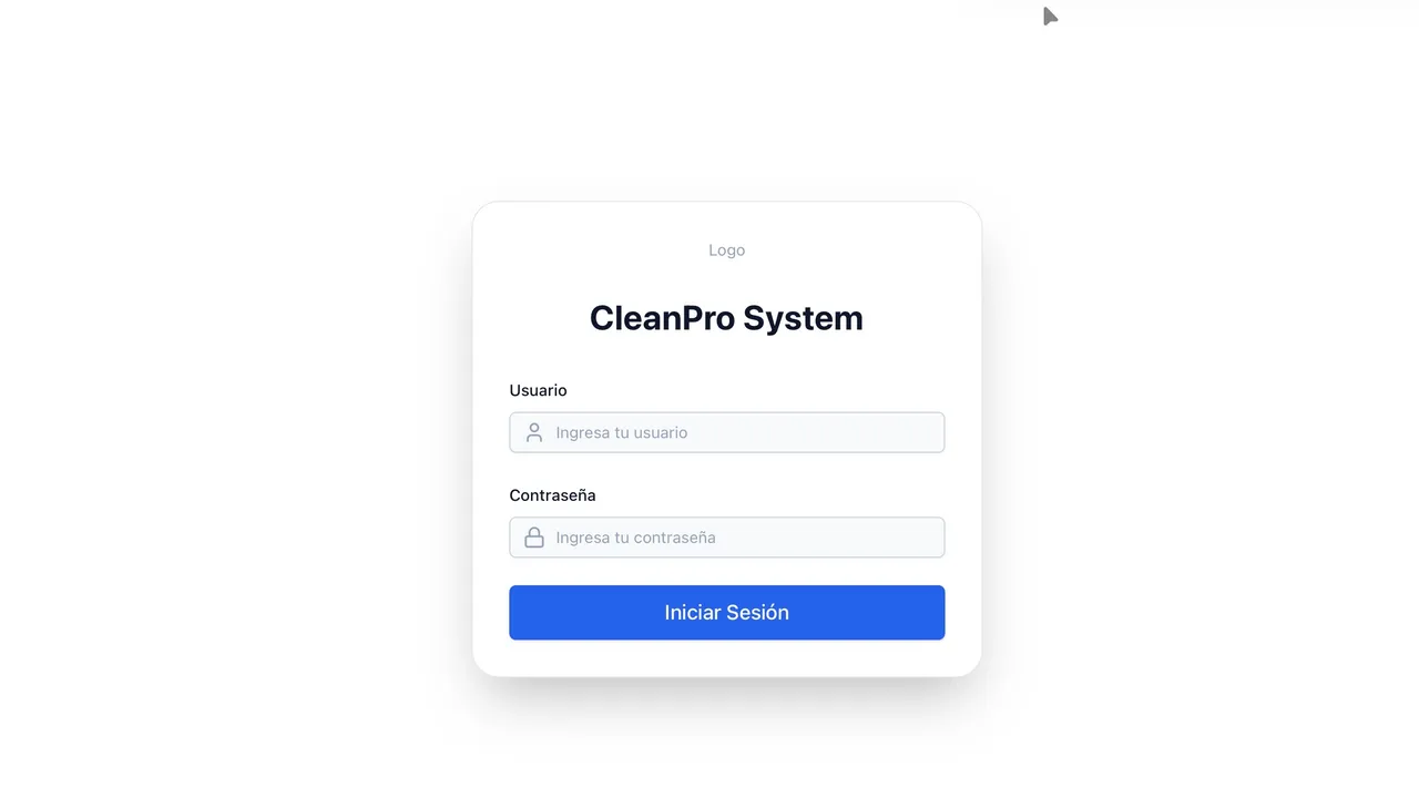 CleanPro System Template template preview