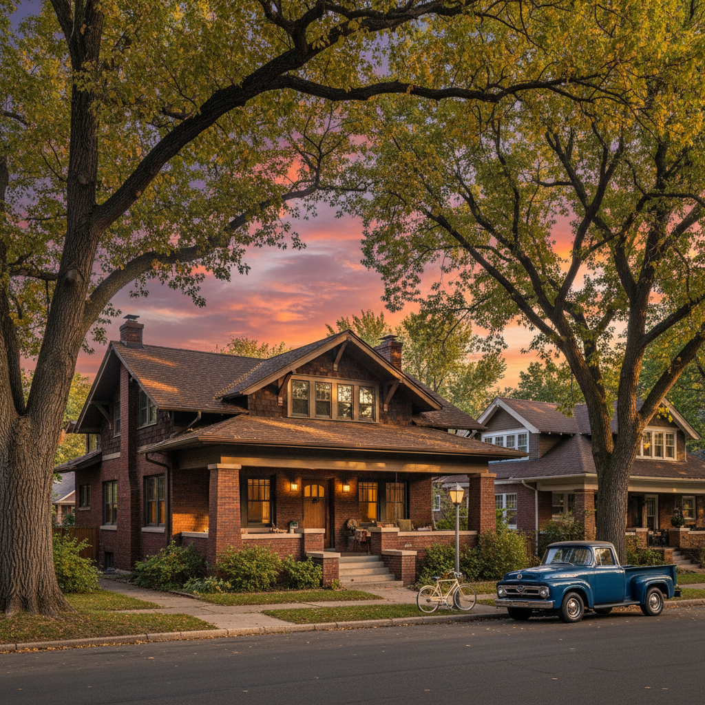 Washington Park Denver — historic craftsman bungalow with mature elm tree