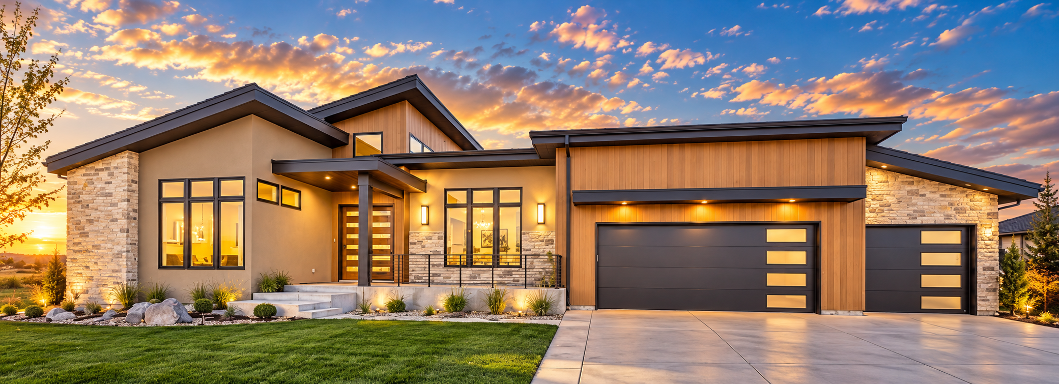 The estate at golden hour on the best setting available, The Rookery