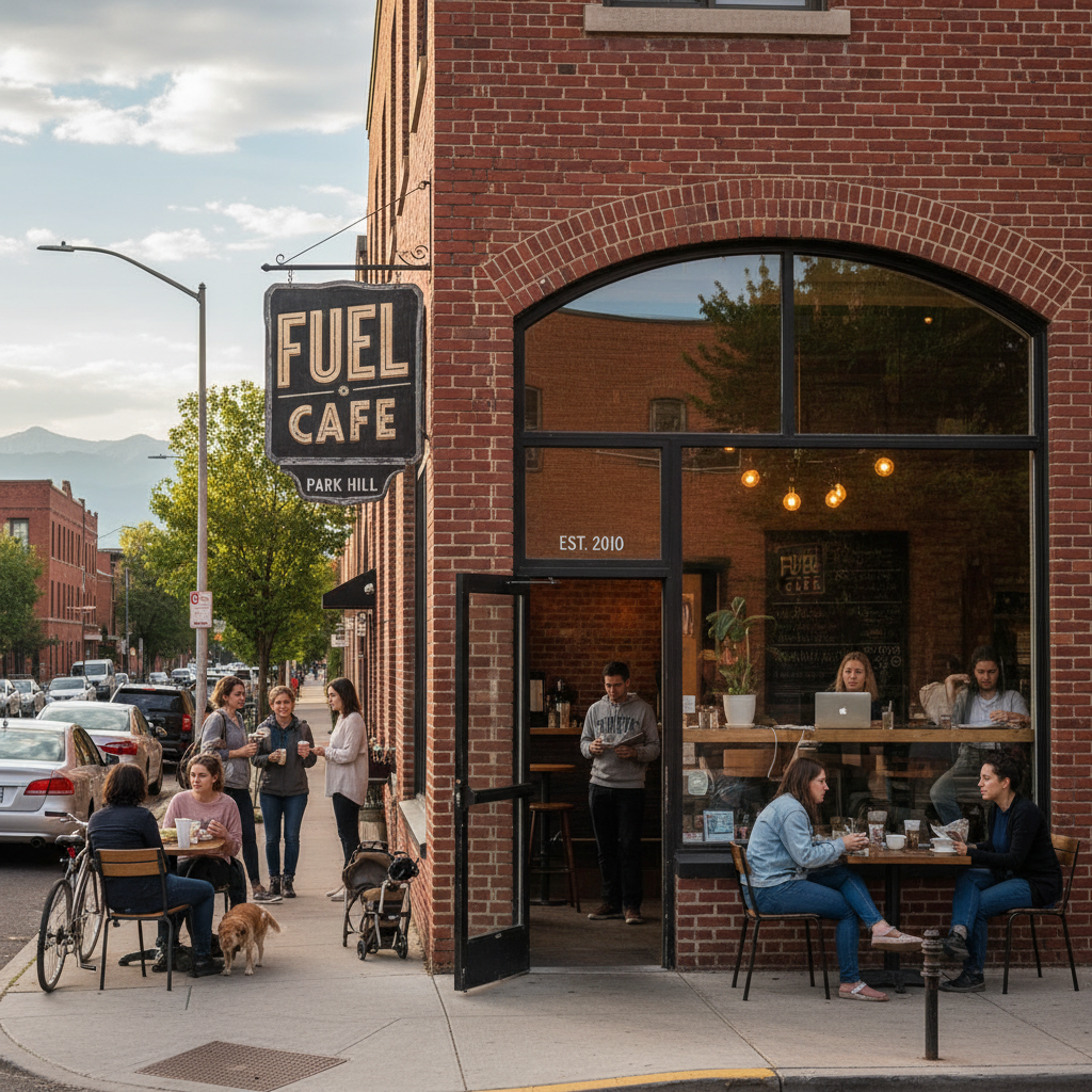 Fuel Cafe Park Hill Denver — neighborhood coffee institution on 23rd Avenue