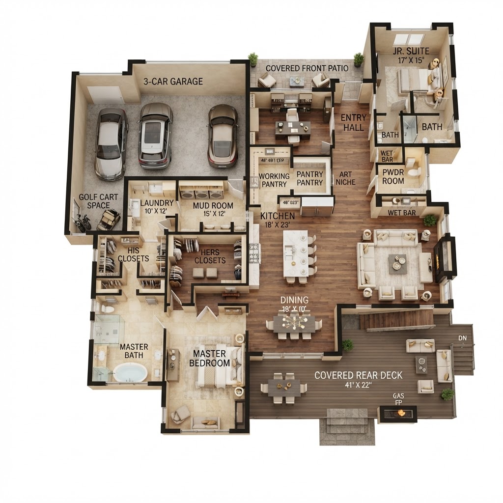 2669 Southwind Main Level, 3D Virtual Staged