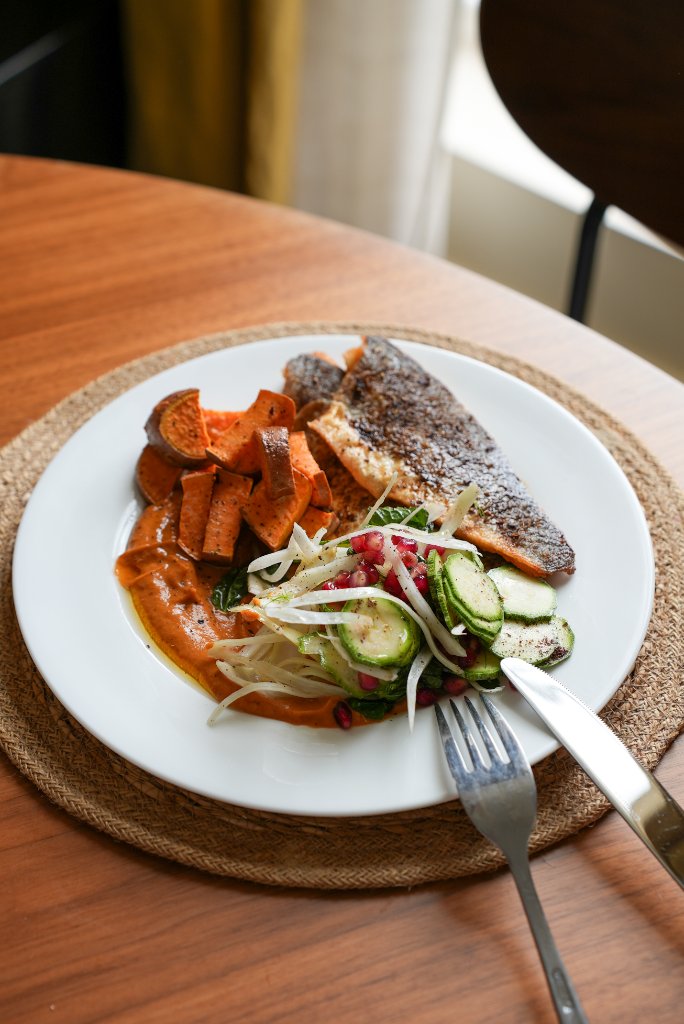 Premium plated fish dish