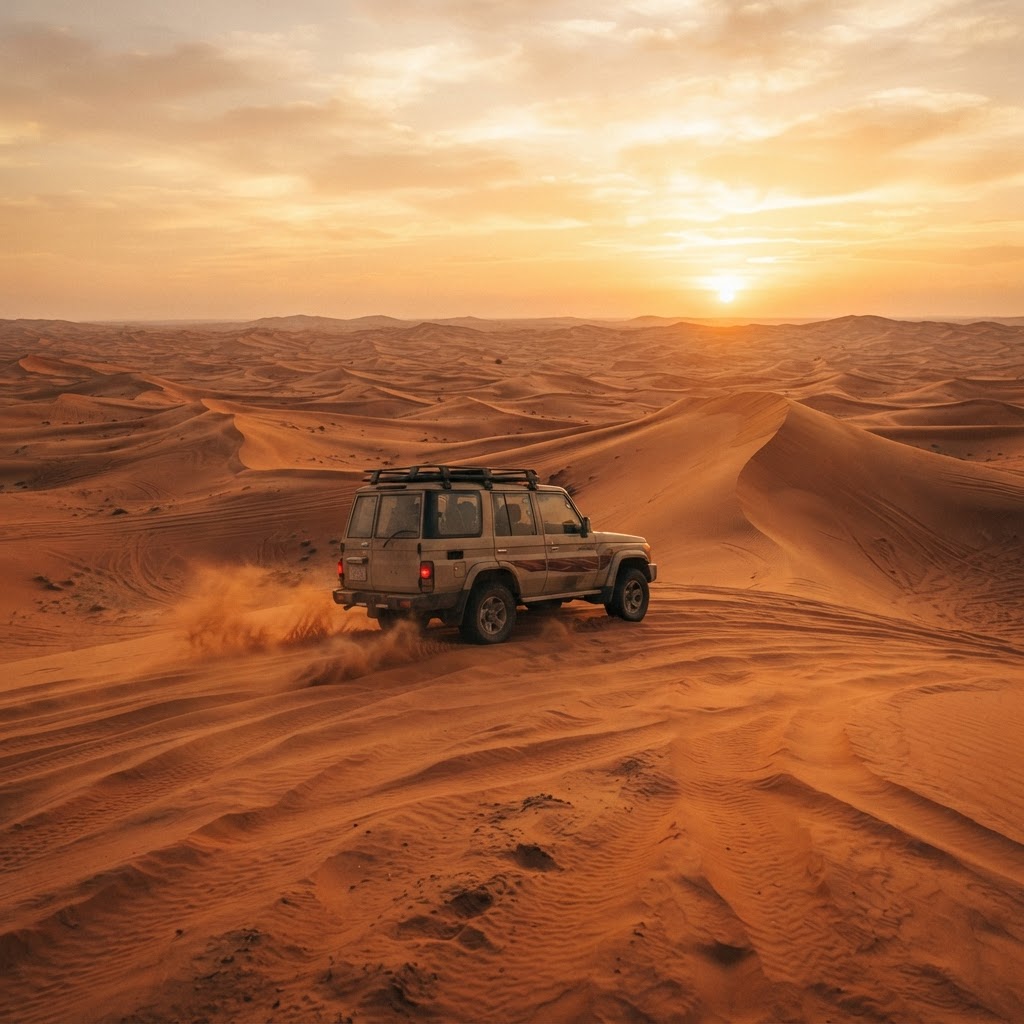 Dubai: Red Dunes Desert Safari with BBQ Dinner & Quad Bike