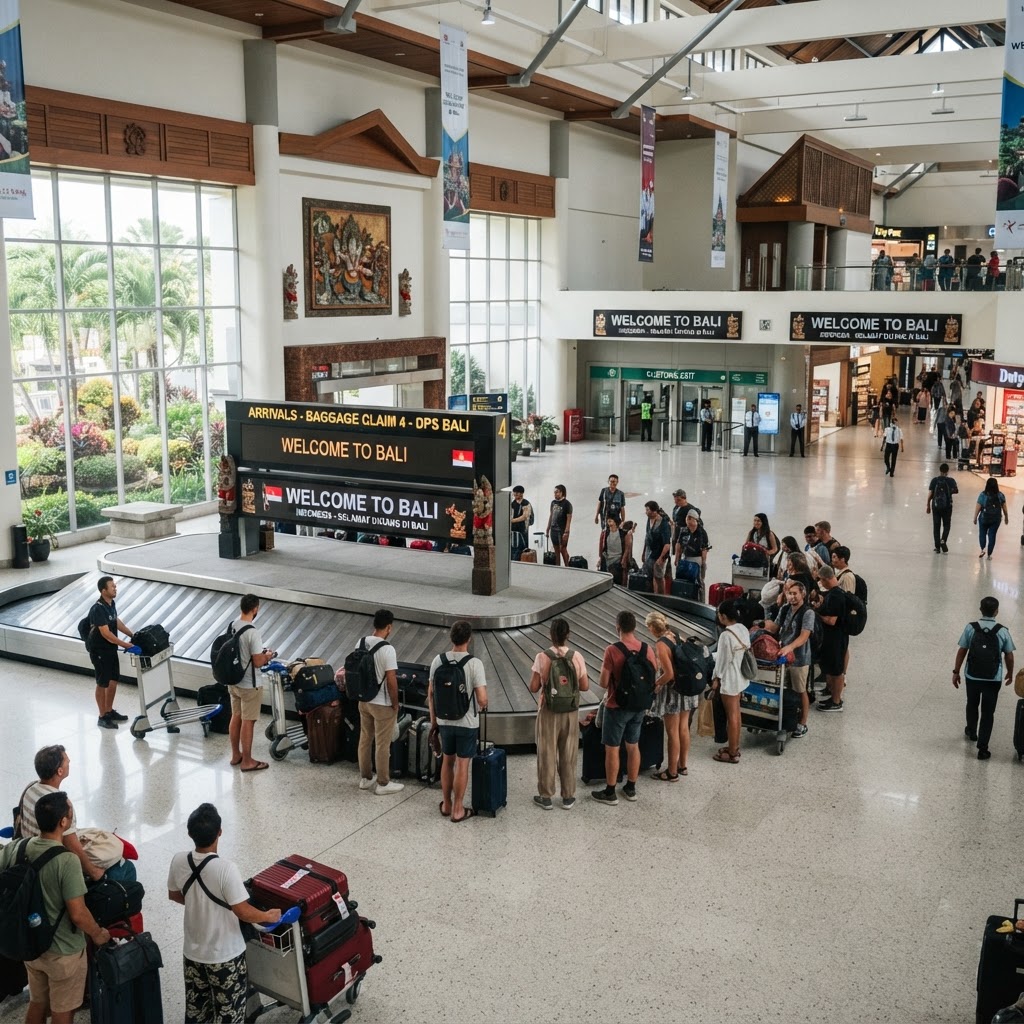Arrivals hall at Ngurah Rai International Airport Bali