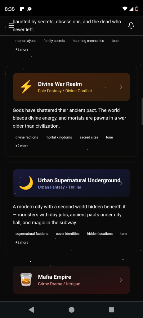 Universe Templates