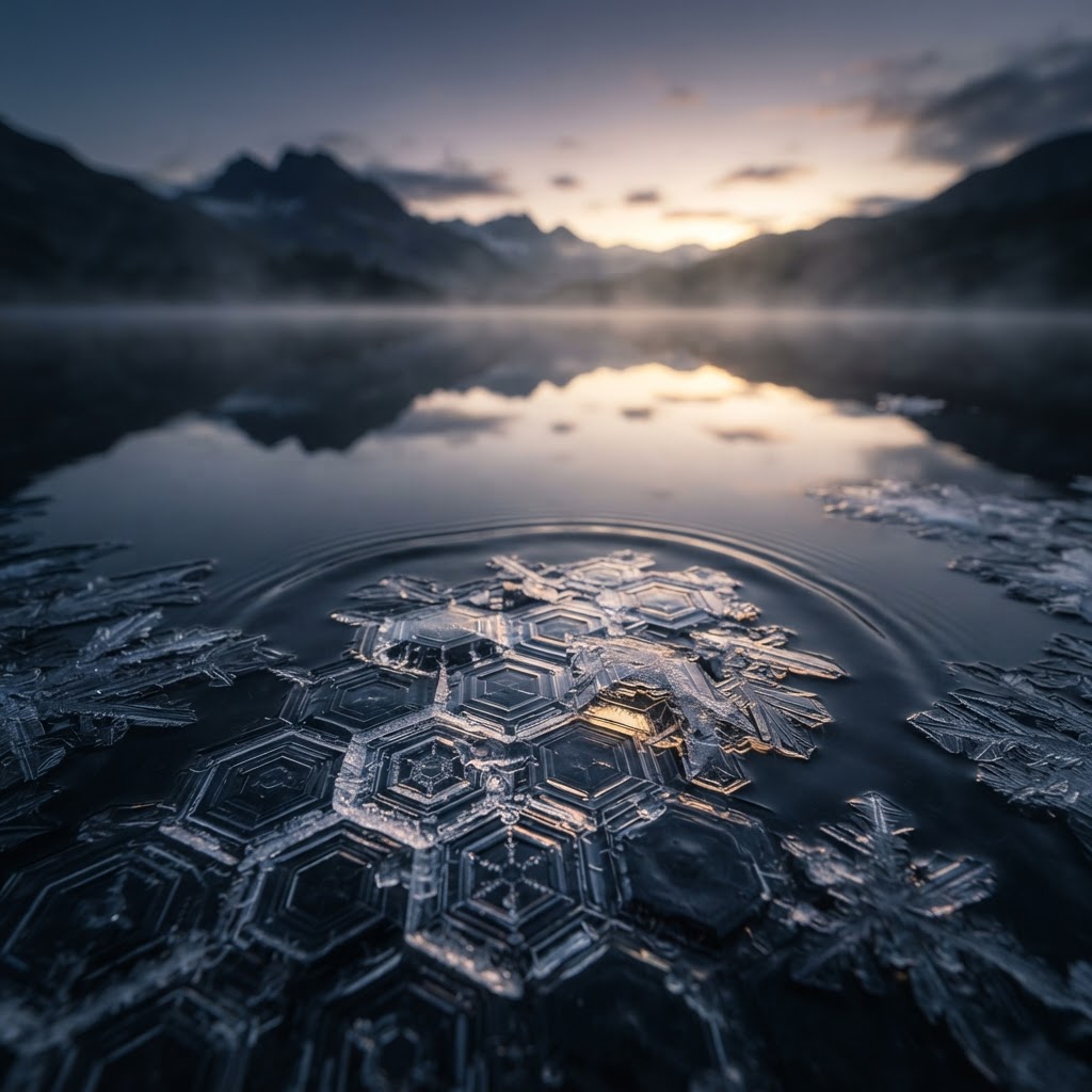 Water's Crystal Calm