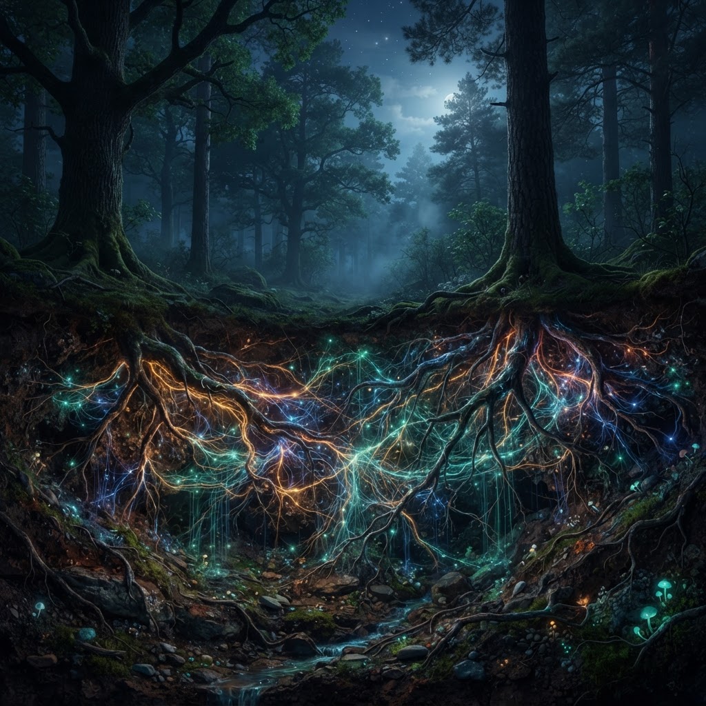 Trees Transmit Information Through Earth