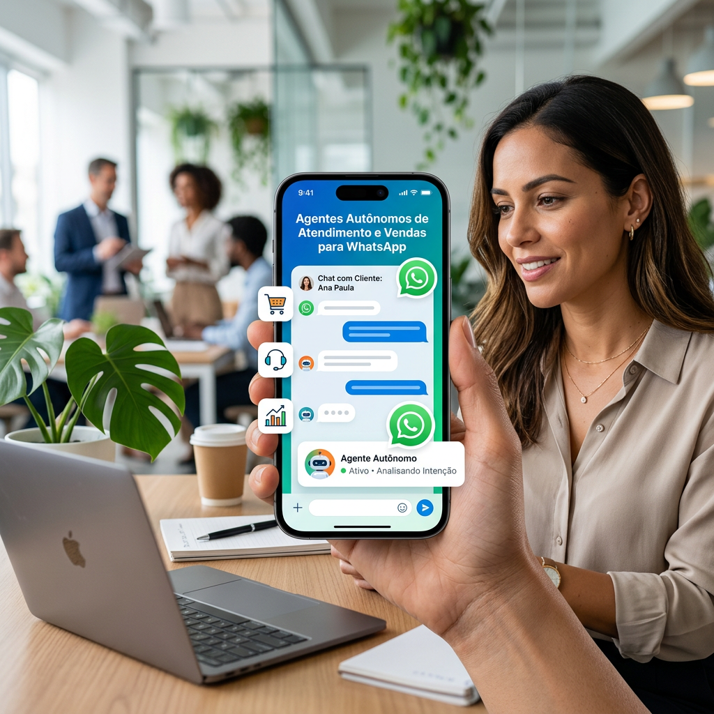 Agentes Autônomos de Atendimento e Vendas para WhatsApp - Apps Mobile com Inteligência Artificial | InteligenciaArtificial.dev
