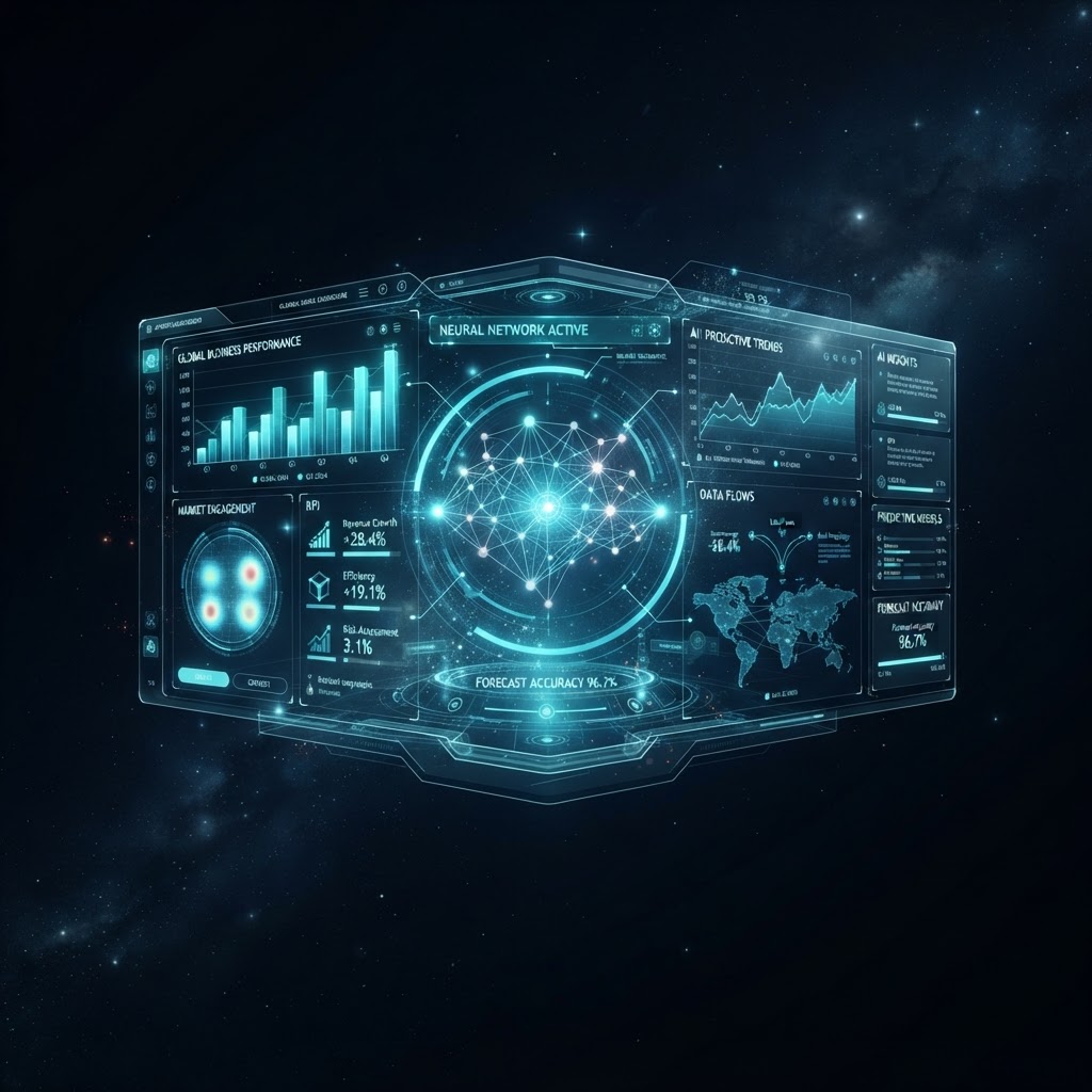 Website com IA Integrada — dashboard de inteligência artificial com analytics e IA
