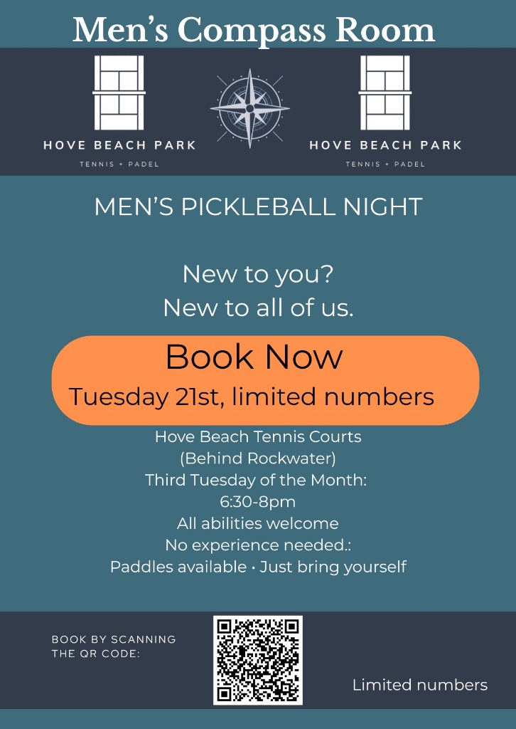 Men's Pickleball Night flier
