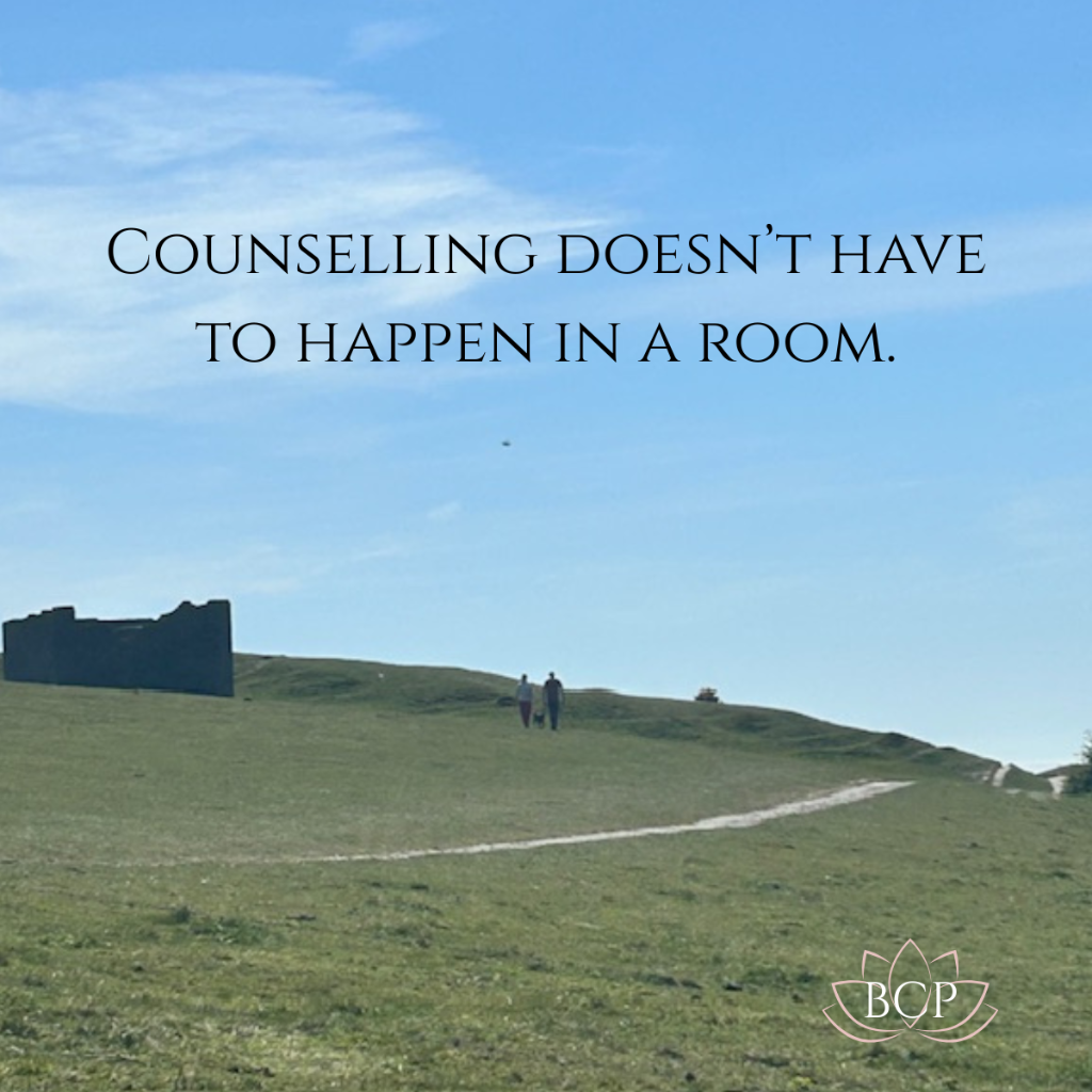 Counselling doesn't have to happen in a room