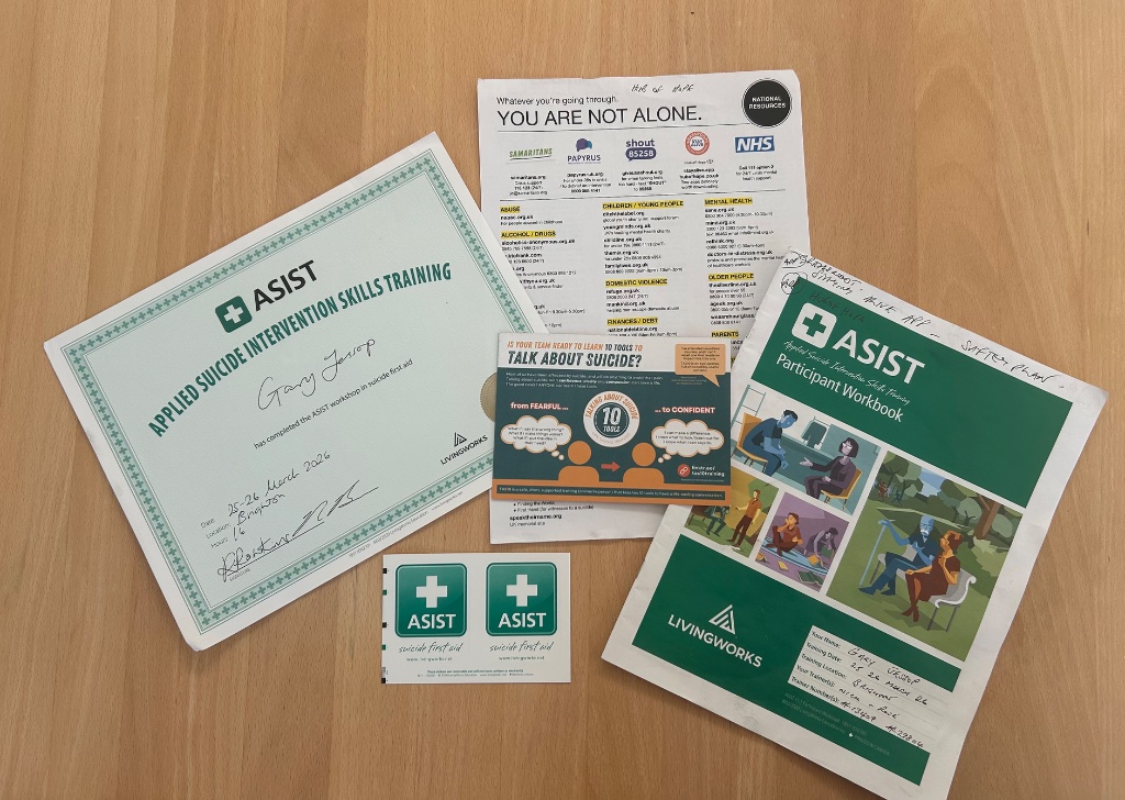 ASIST - Applied Suicide Intervention Skills Training certificate
