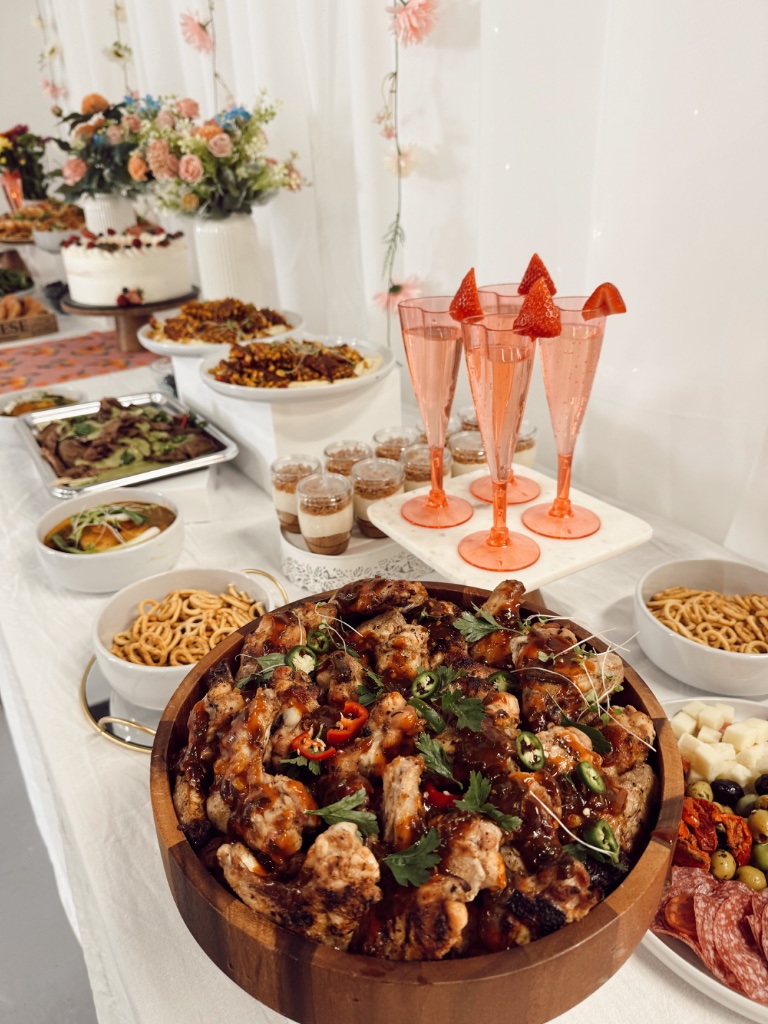 A Kumba workshop table spread ready for guests