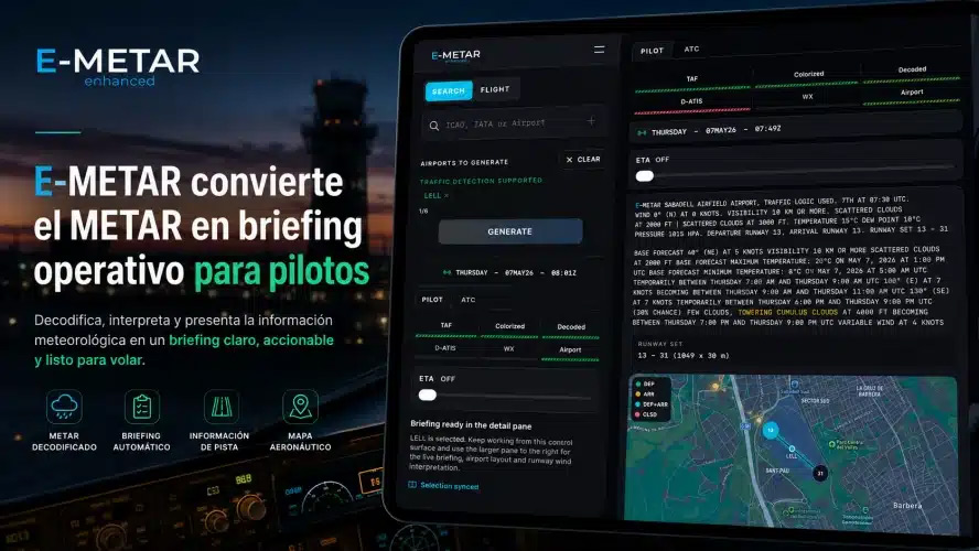 E-METAR trasforma il METAR in un briefing operativo per i piloti