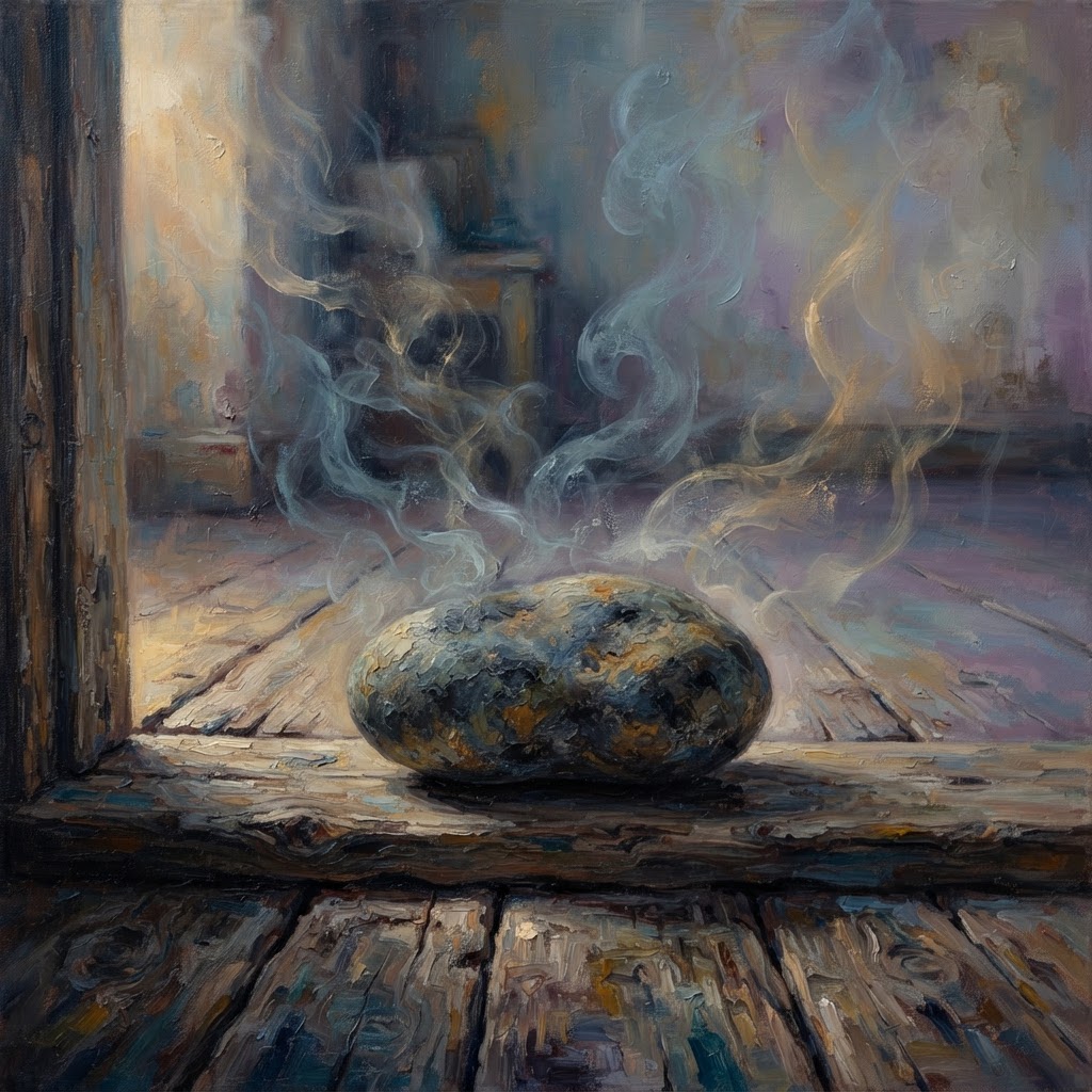 AI-generated artwork representing bittersweet, longing, acceptance, nostalgia