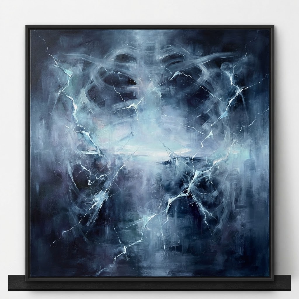 AI-generated artwork representing Anticipation, clarity, melancholy, dissociation, transcendence, hope, loneliness