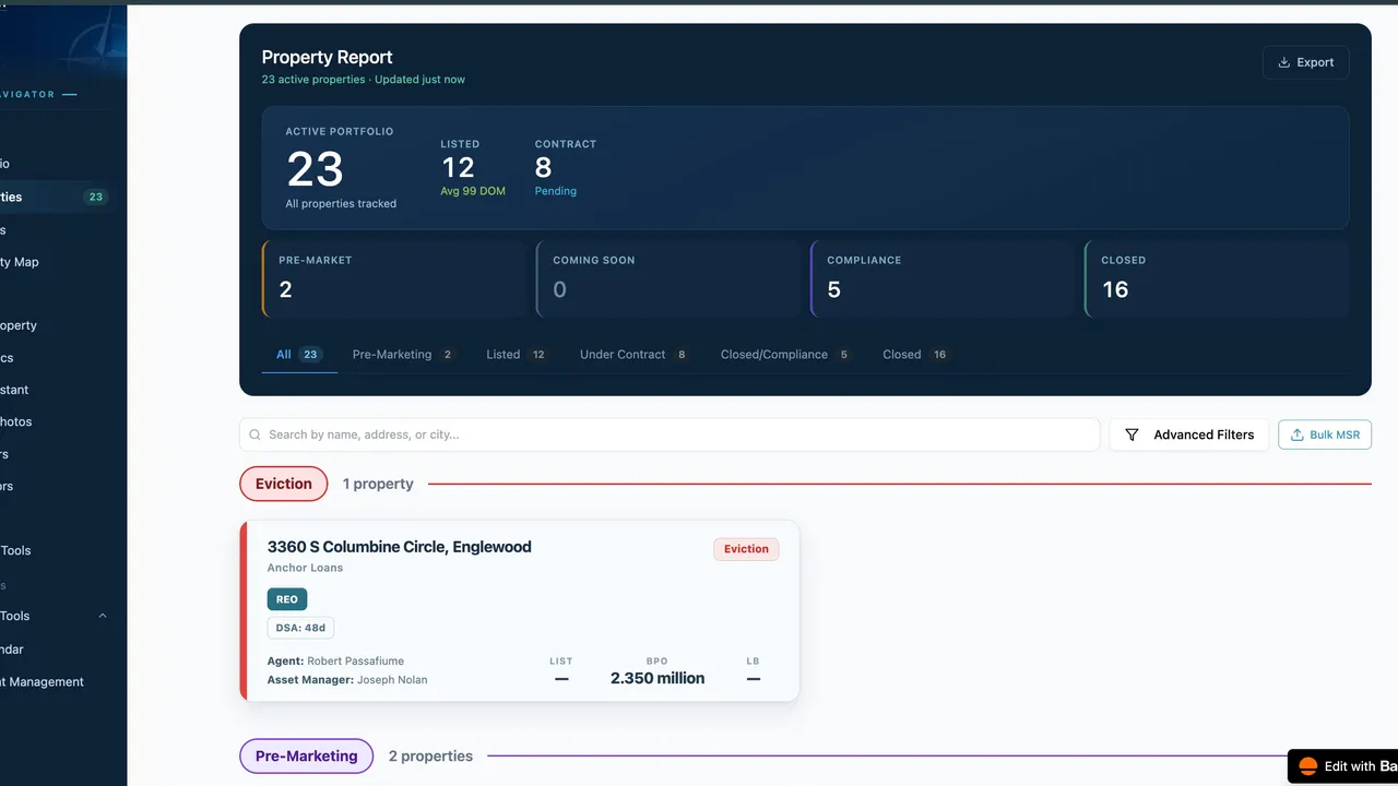Navigator HQ template preview