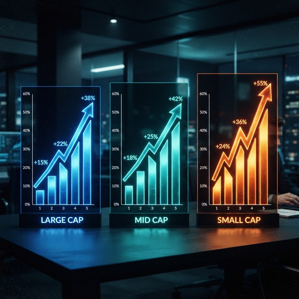 Decoding Market Capitalization: Navigating the Risk-Reward Spectrum of Large, Mid, and Small Cap Stocks