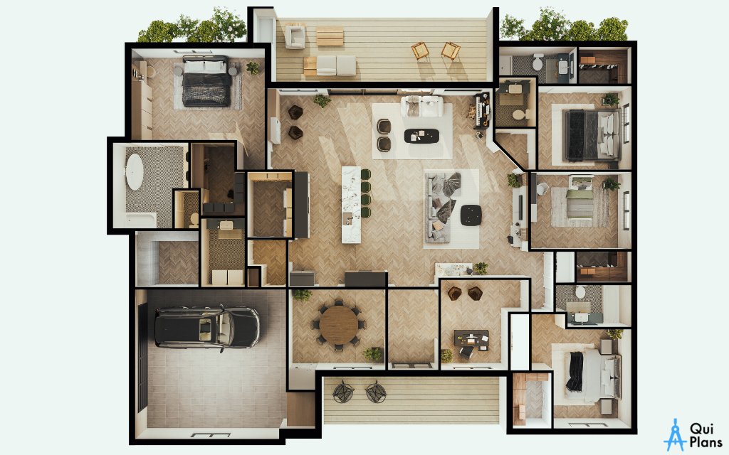 Hackberry 4 BR Home