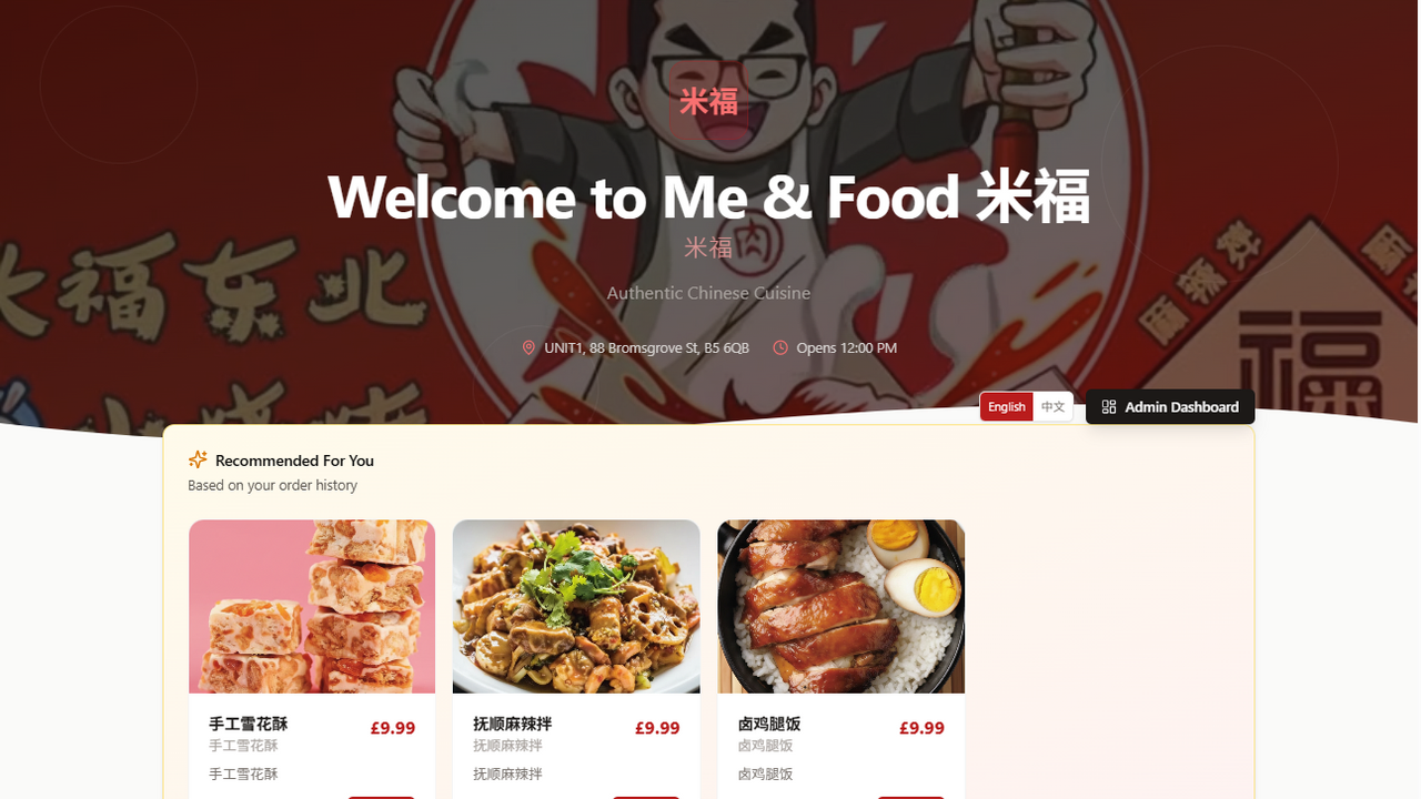 Professional Takaway App template preview