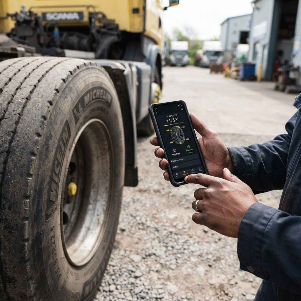 Mobile tyre inspection across HGV and van fleets