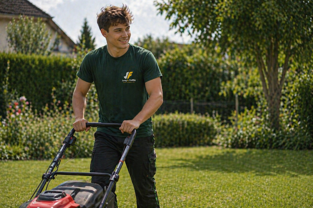 Jung & Fleißig Gartenhilfe Team bei der Arbeit in Buchholz