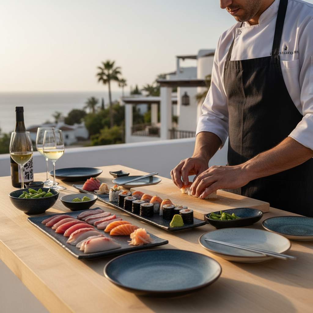 Marbella, Ibiza y Sotogrande: Los Mejores Destinos para Disfrutar de un Sushiman Privado en tu Evento