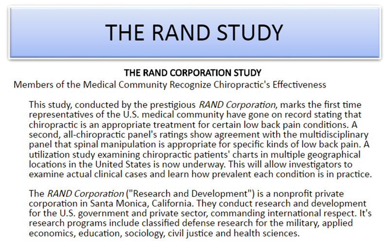 Chiropractic, Part 2: What the Science Actually Shows — The RAND Report, Efficacy, and the Placebo Question