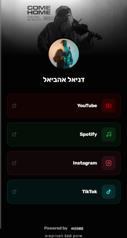 עמוד לינקים לדוגמה - דניאל אהביאל