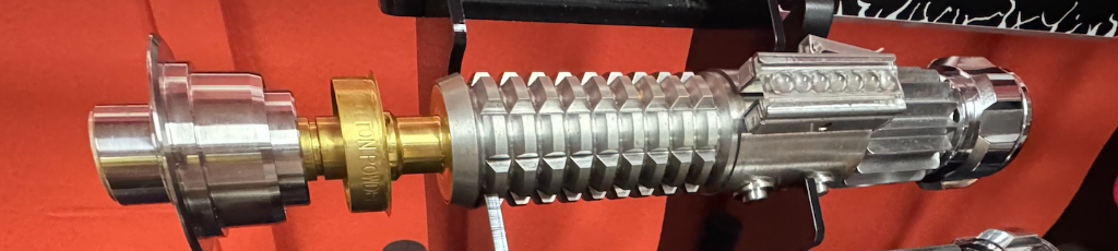 Raw aluminium hilt after milling