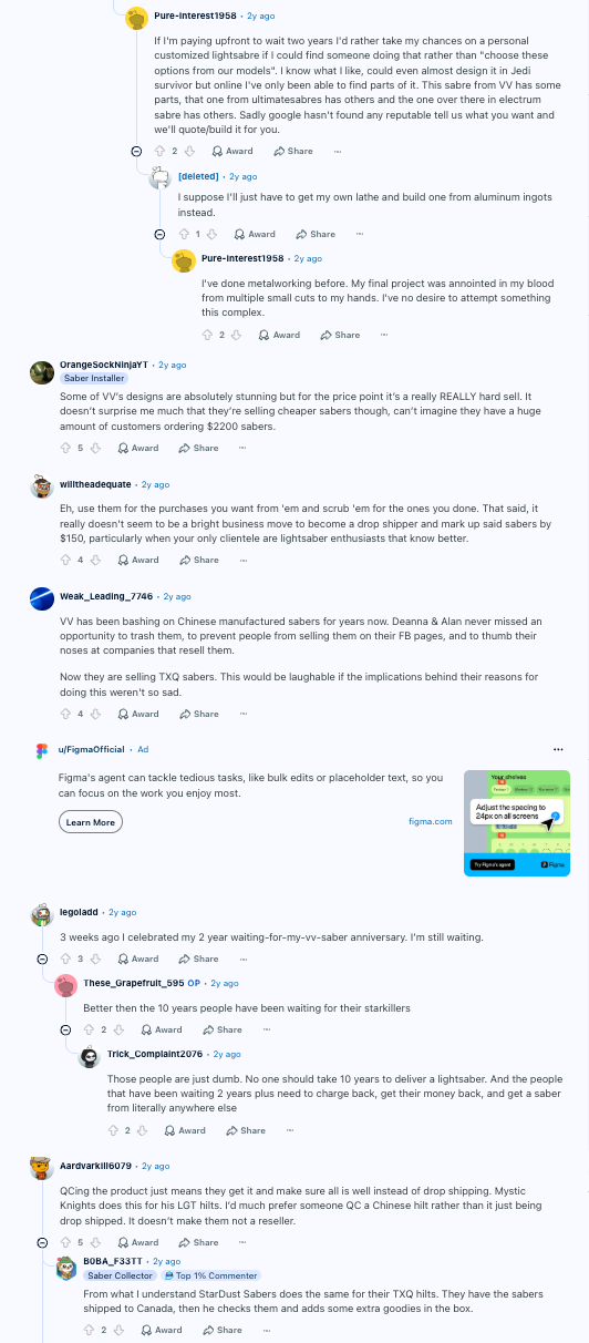 Reddit TXQ thread screenshot 2