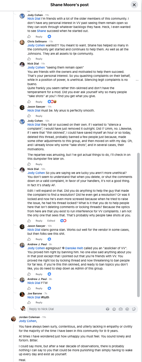 Shane Moore post screenshot 2