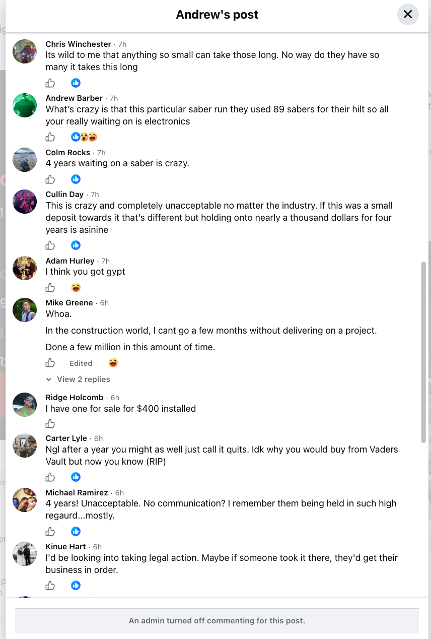 Vault group post screenshot 2