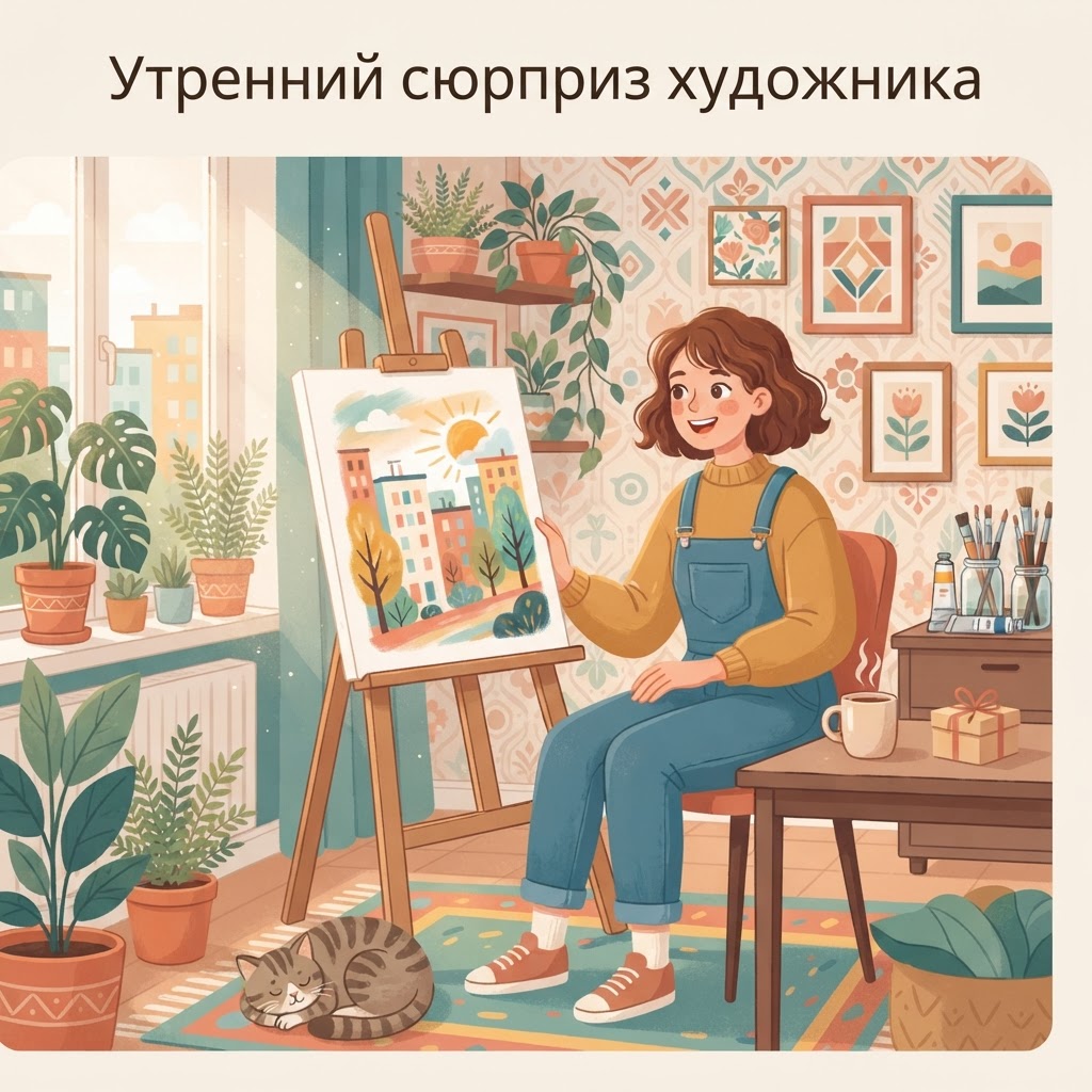 Утренний сюрприз художника
