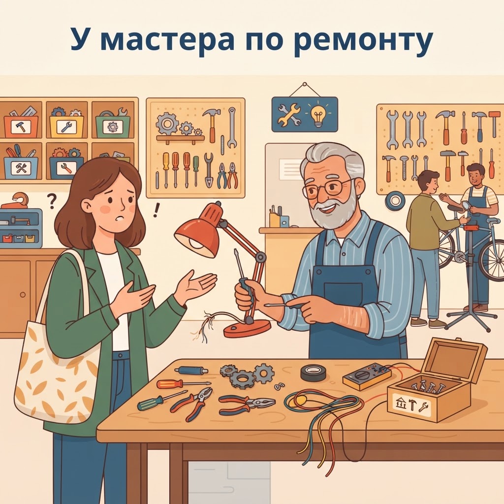 У мастера по ремонту