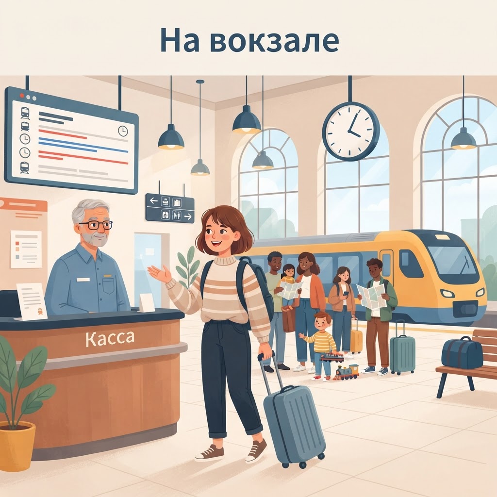На вокзале