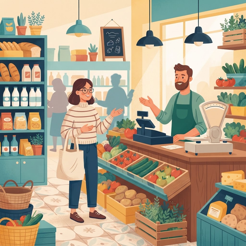 В продуктовом магазине
