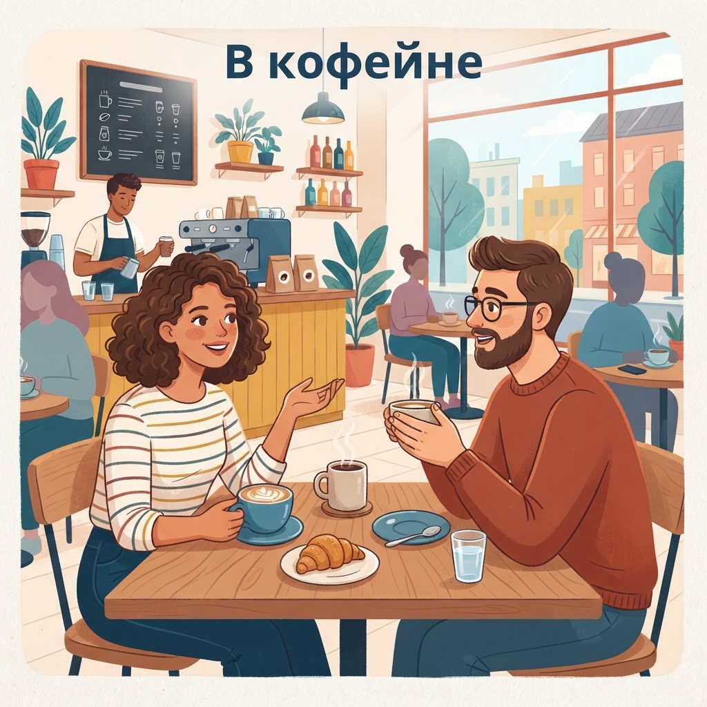 В кофейне