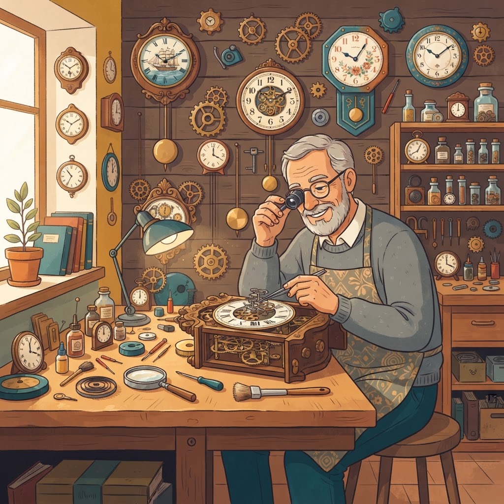 Ремонт антикварных часов