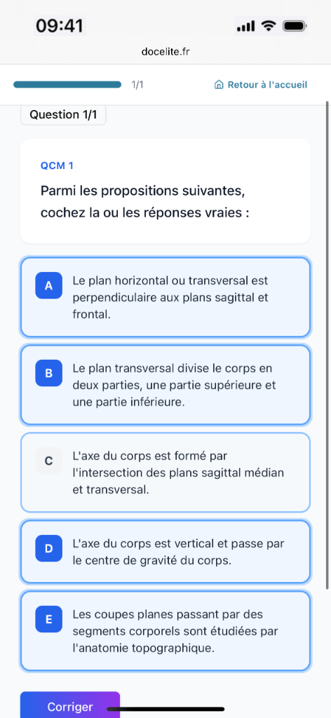 QCM — Question