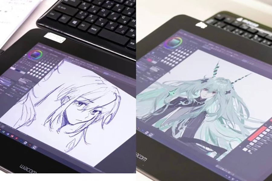 Manga Sketching Process