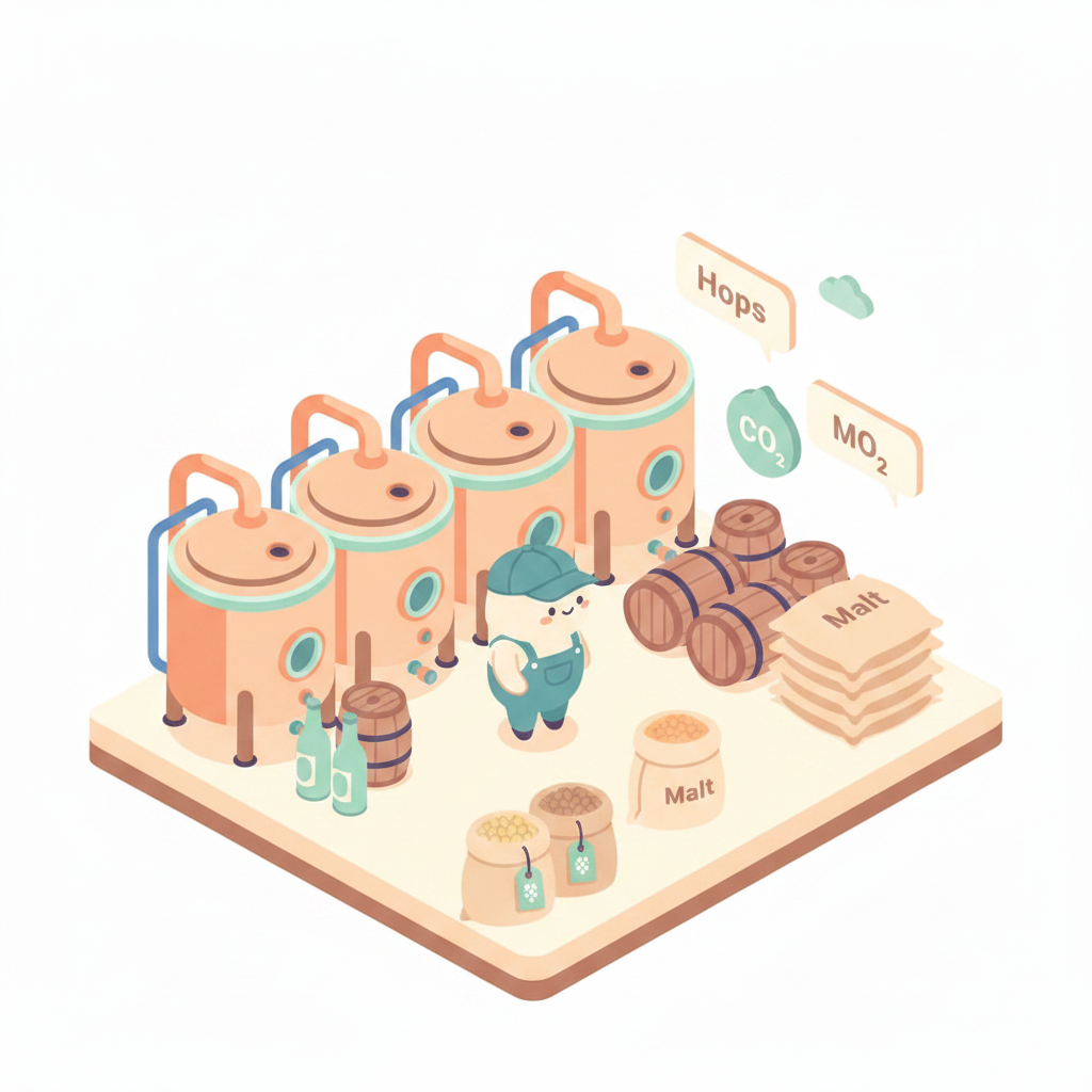 Craft Beer Manufacturing illustration