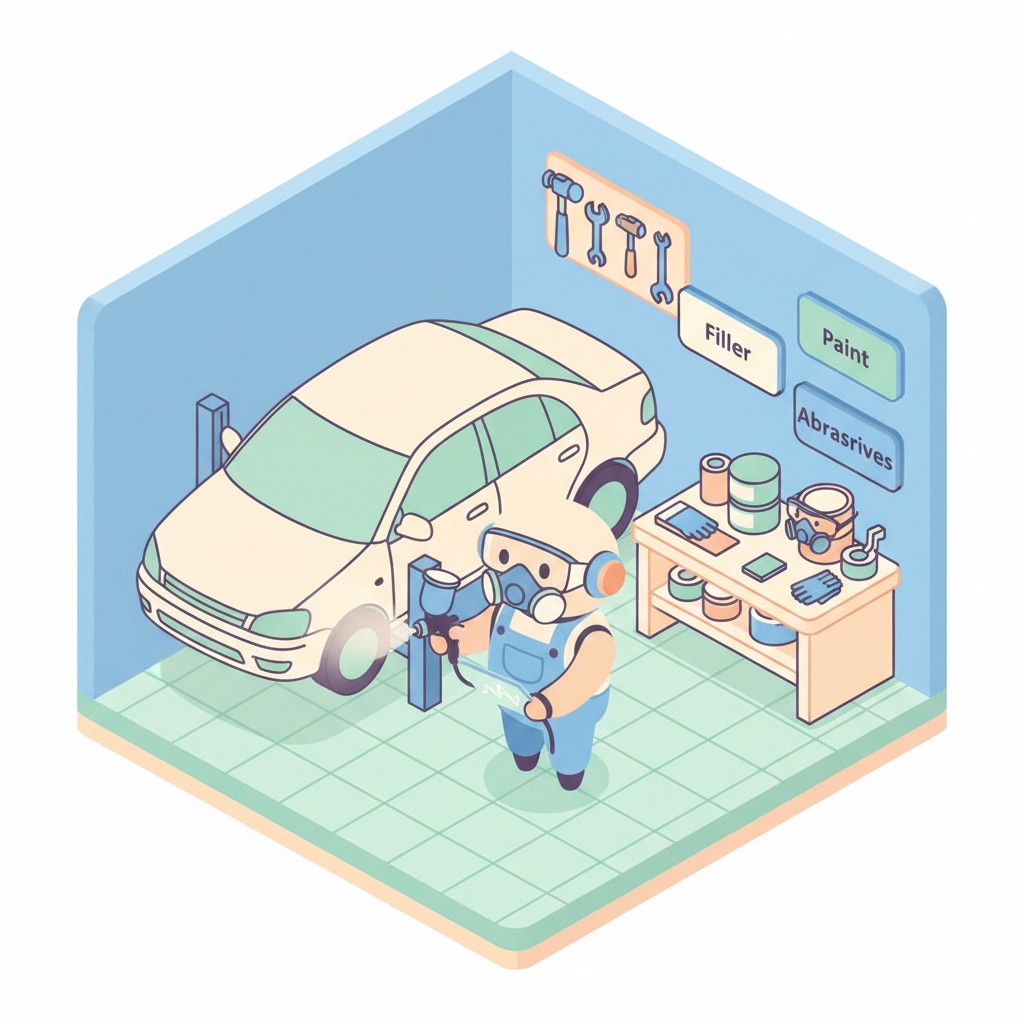 Smash Repair & Panel Beaters illustration