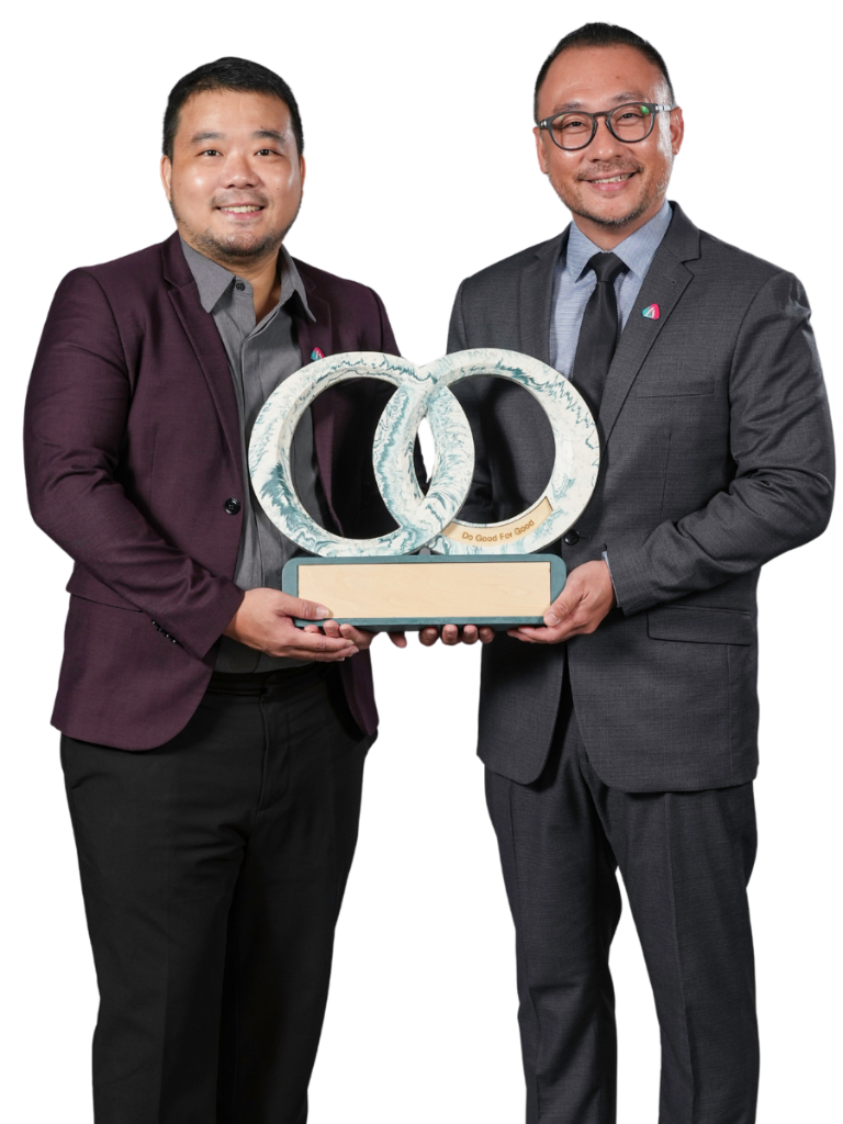 Adrenalin Group Pte Ltd with trophy