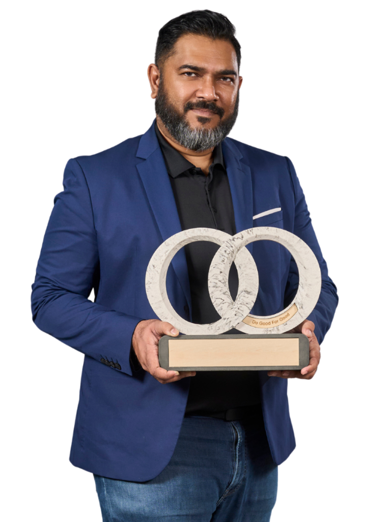 Ridjal Noor, Managing Director of Saffrons Services Pte Ltd, Singapore — Brands For Good Awards 2026 Distinction winner for Business For Good